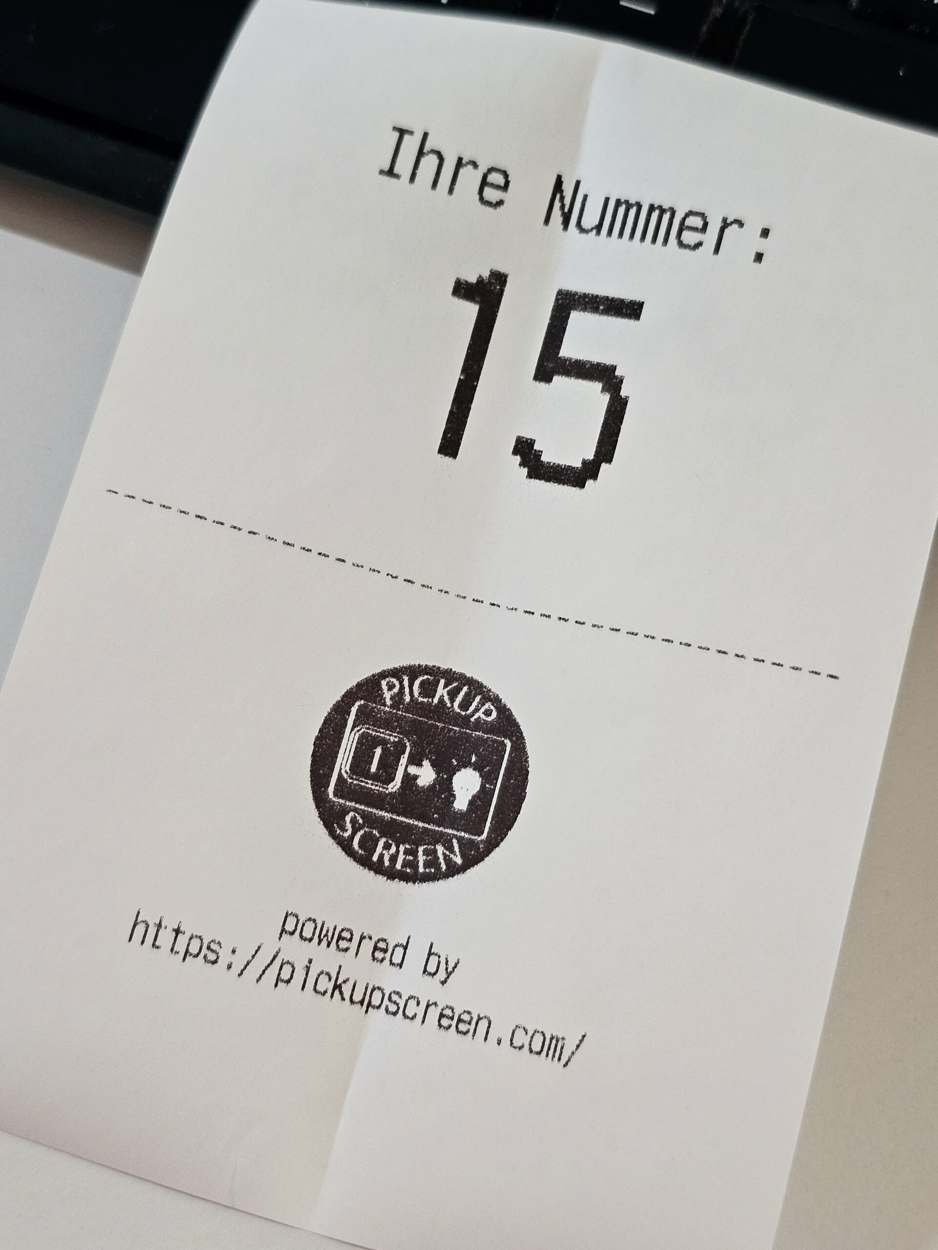 Ticket-Warte-Nummern-Drucker